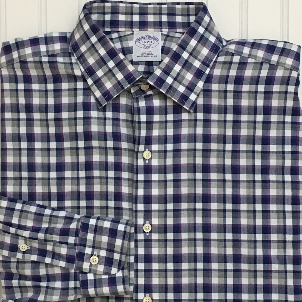 Brooks Brothers 346 Mens Slim Fit Btn Down Shirt